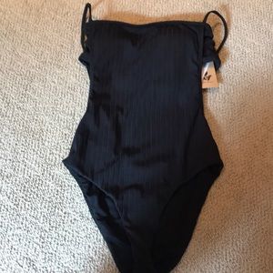 Black one piece suit